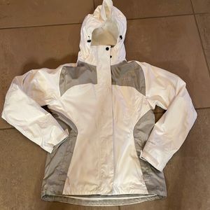 The North Face winter/Ski jacket , size small , white and grey